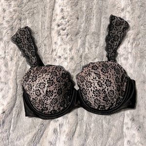 Black Lace Covered Victoria’s Secret Bra